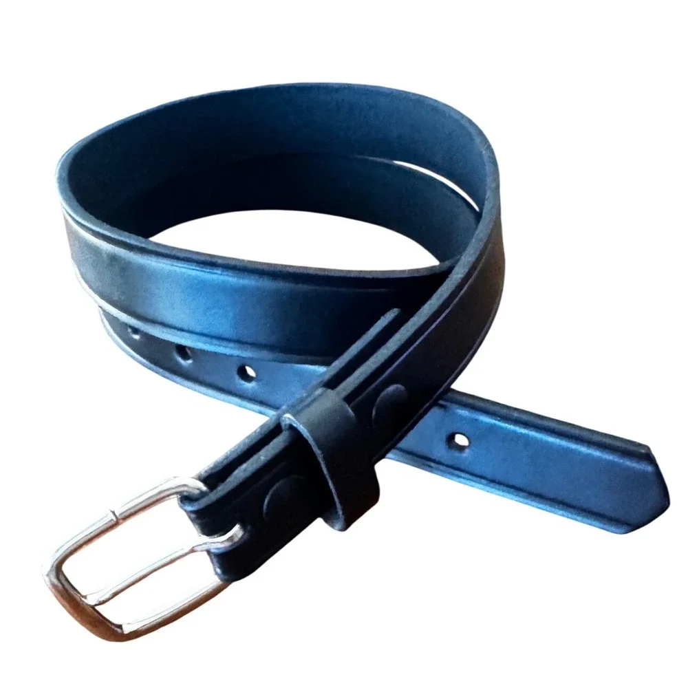 Boston Leather 6607 US Postal‎ Approved Black Leather Belt Mens 40  USA EUC